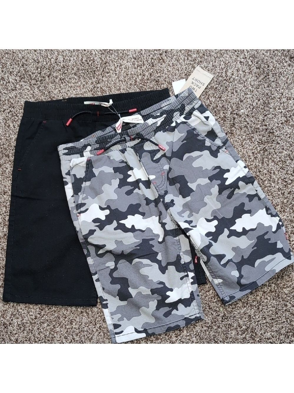 NEW Levi's 2 Pack Shorts Pull On Size Size Large 10/12 NEW